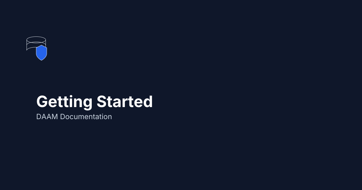 Getting Started - DAAM